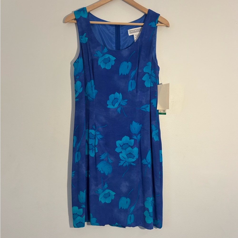 Jessica Howard Blue Floral Shift Dress